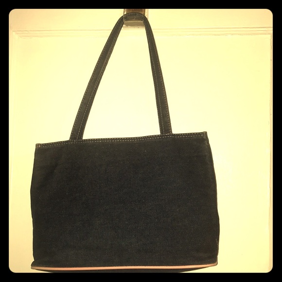 Lancome Handbags - EUC Lightweight Blue Jean lined purse